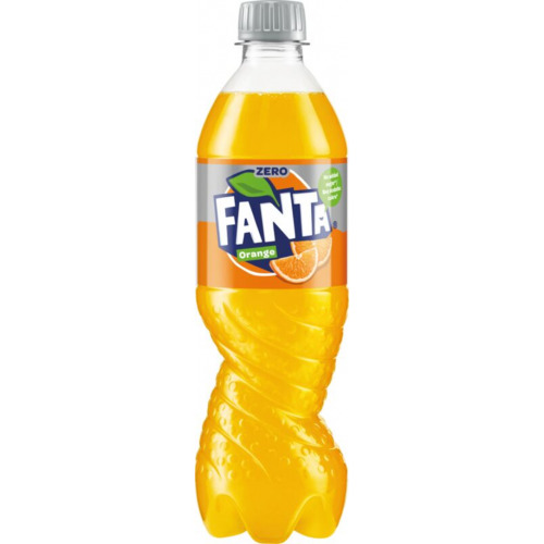 B/a gāzēts dzēriens Fanta Orange Zero 0.5l PET