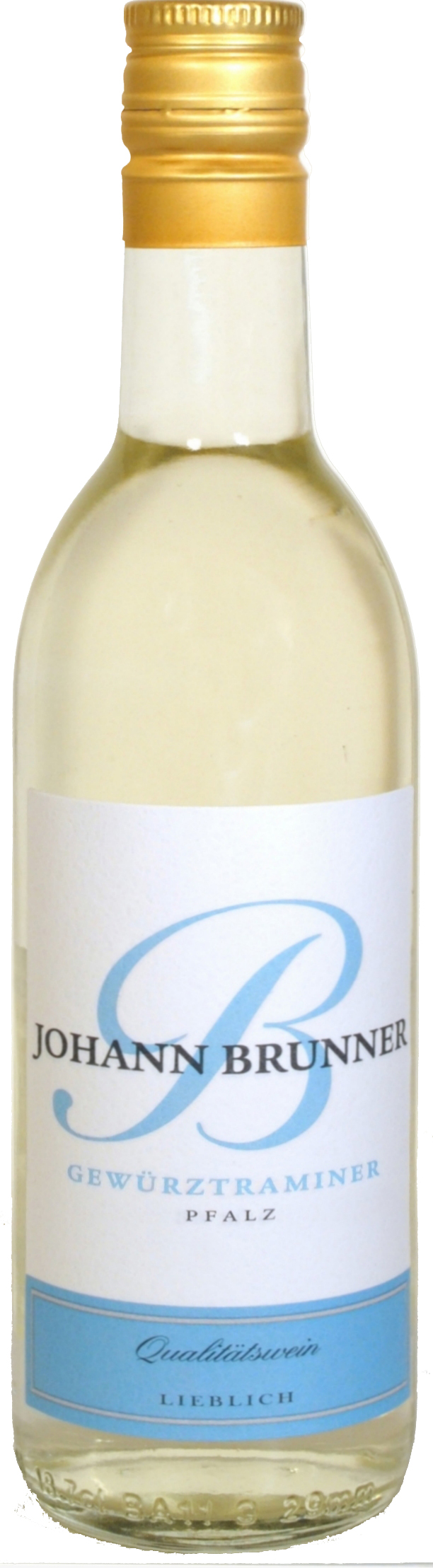 B.vīns J.Brunner Gewürztraminer pussausais 9.5% 0.187l.