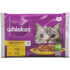 Barība kaķiem mīkstā 1+ mājputnu gaļas izlase 4x85g, Whiskas