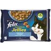 Barība kaķiem mīkstā, Jellies Zivju izlase Sensations Felix 4x85g, Purina