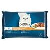 Barība kaķiem mīkstā (jērs/tuncis/pīle/tīta.) 4x85g, Gourmet Perle