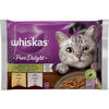 Barība kaķiem mīkstā Pure delight Jauktā izlase 4x85g, Whiskas