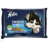 Barība kaķiem mīkstā, zivju izlase Fantastic Felix 4x85g, Purina