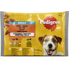 Barība suņiem mīkstā Adult Mixed izlase ar liellopa - aknu maisīj. un mājp. 4x100g, Pedigree