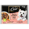 Barība suņiem mīkstā liellops and burkāns vista and dārzeņi 4x100g, Cesar