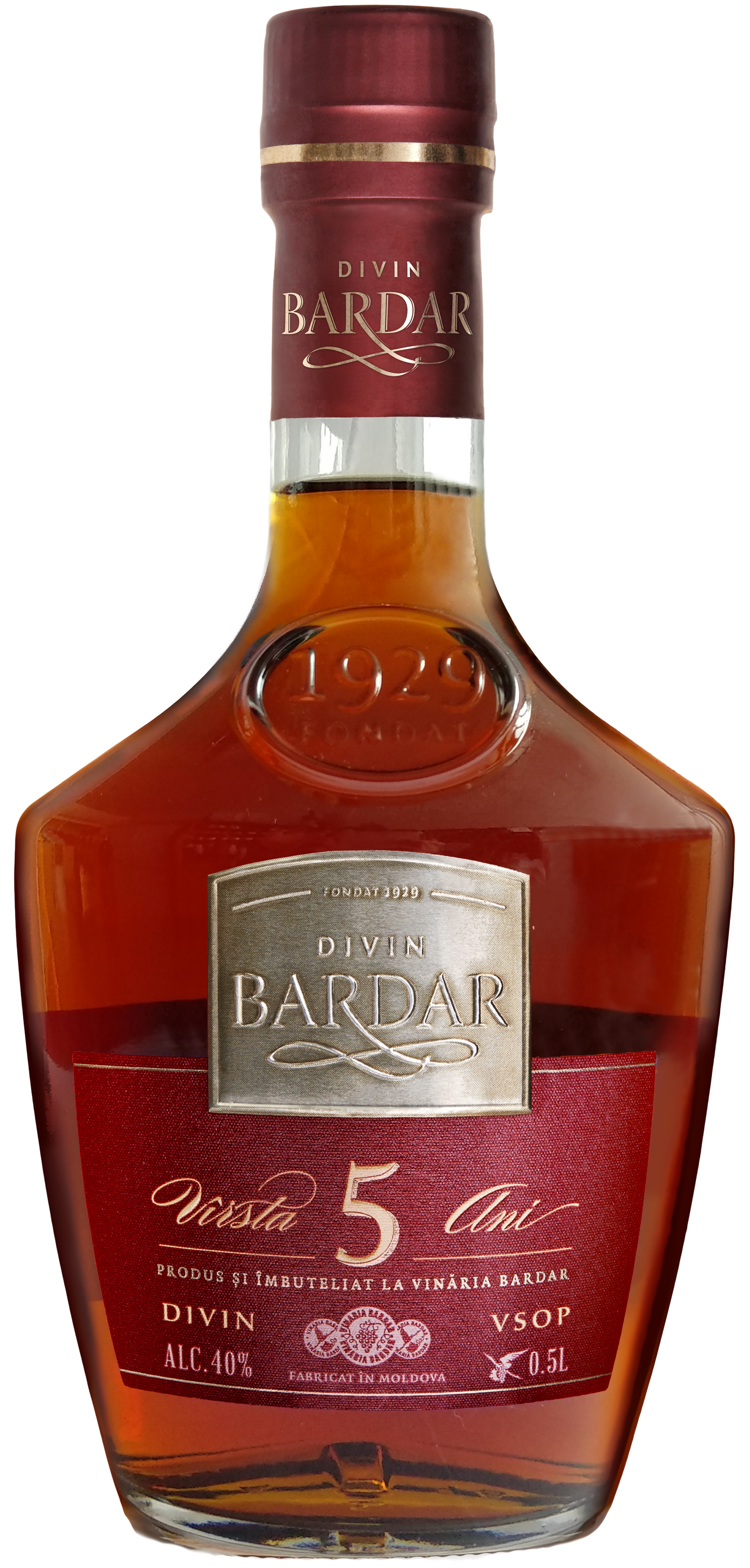 Brendijs Bardar Divin 5 Years Old 40% 0.5l
