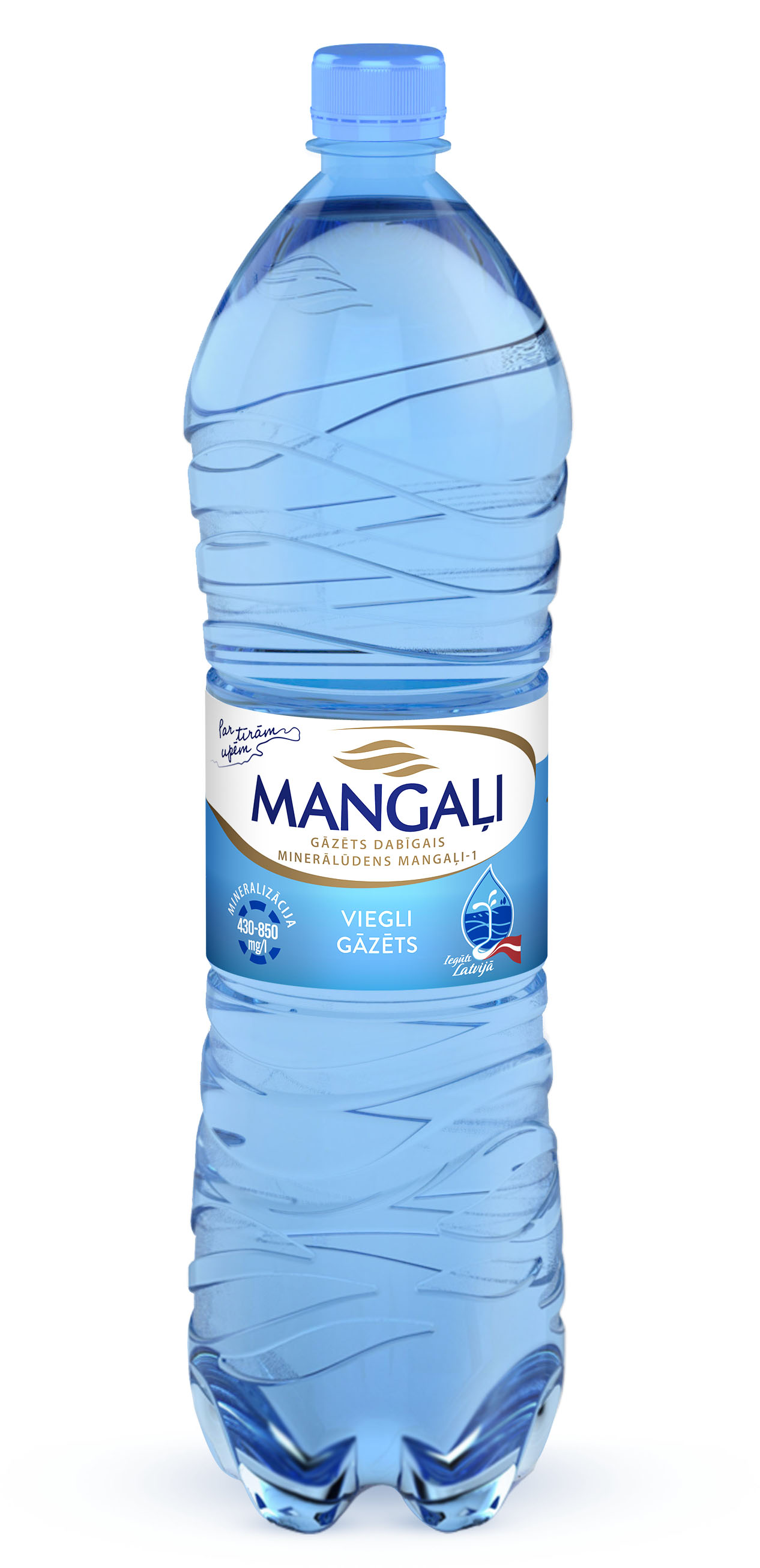 Dabīgais minerālūdens viegli gāz. 1.5l PET, Mangaļi.