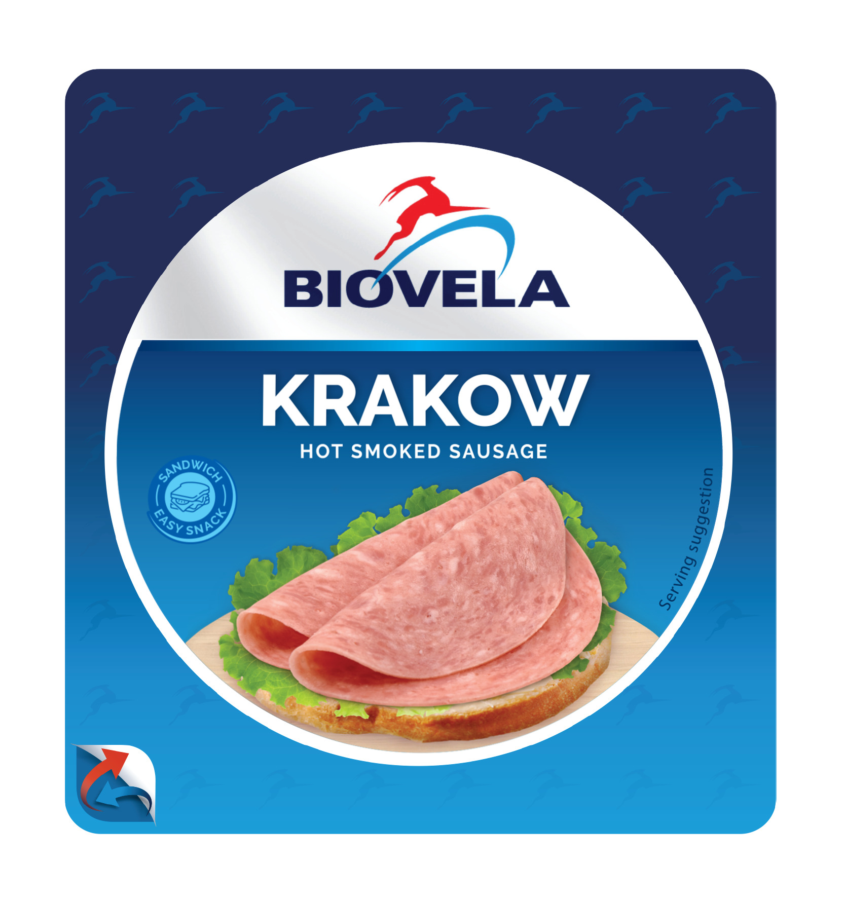 Desa karsti kūpināta šķēlēs Krakow 180g, Biovela