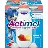 Jogurta dzēriens Actimel zemeņu - banānu Kids 4x100g, Danone