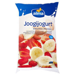 jogurts-dzeramais-bananu-zemenu-1kg-alma