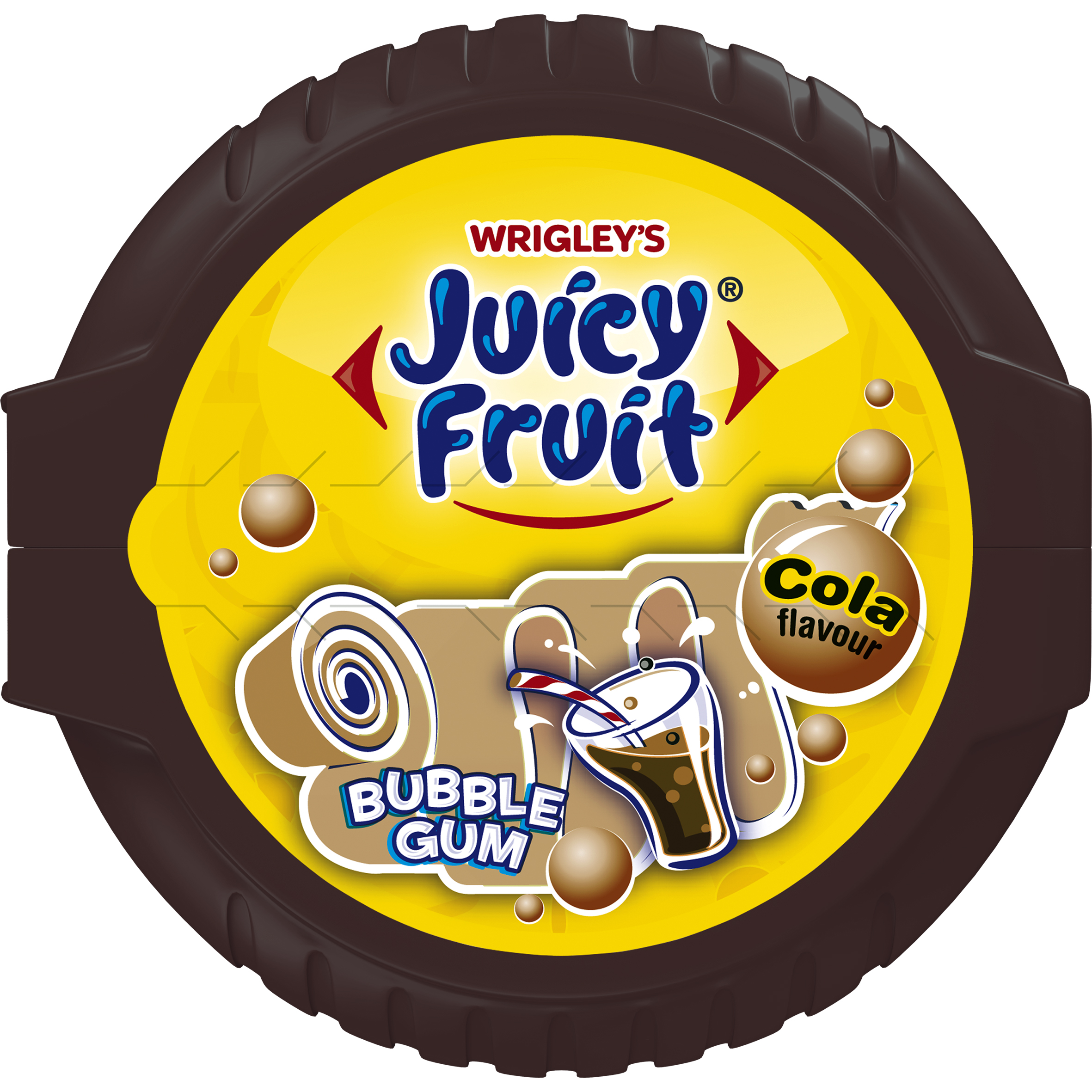 Košļājamā gumija Juicy Fruit tape Cola 56g