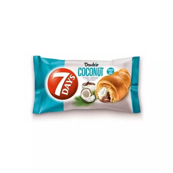 Kruasāns ar kokosriekstu un kakao pildījumu 60g, 7Days