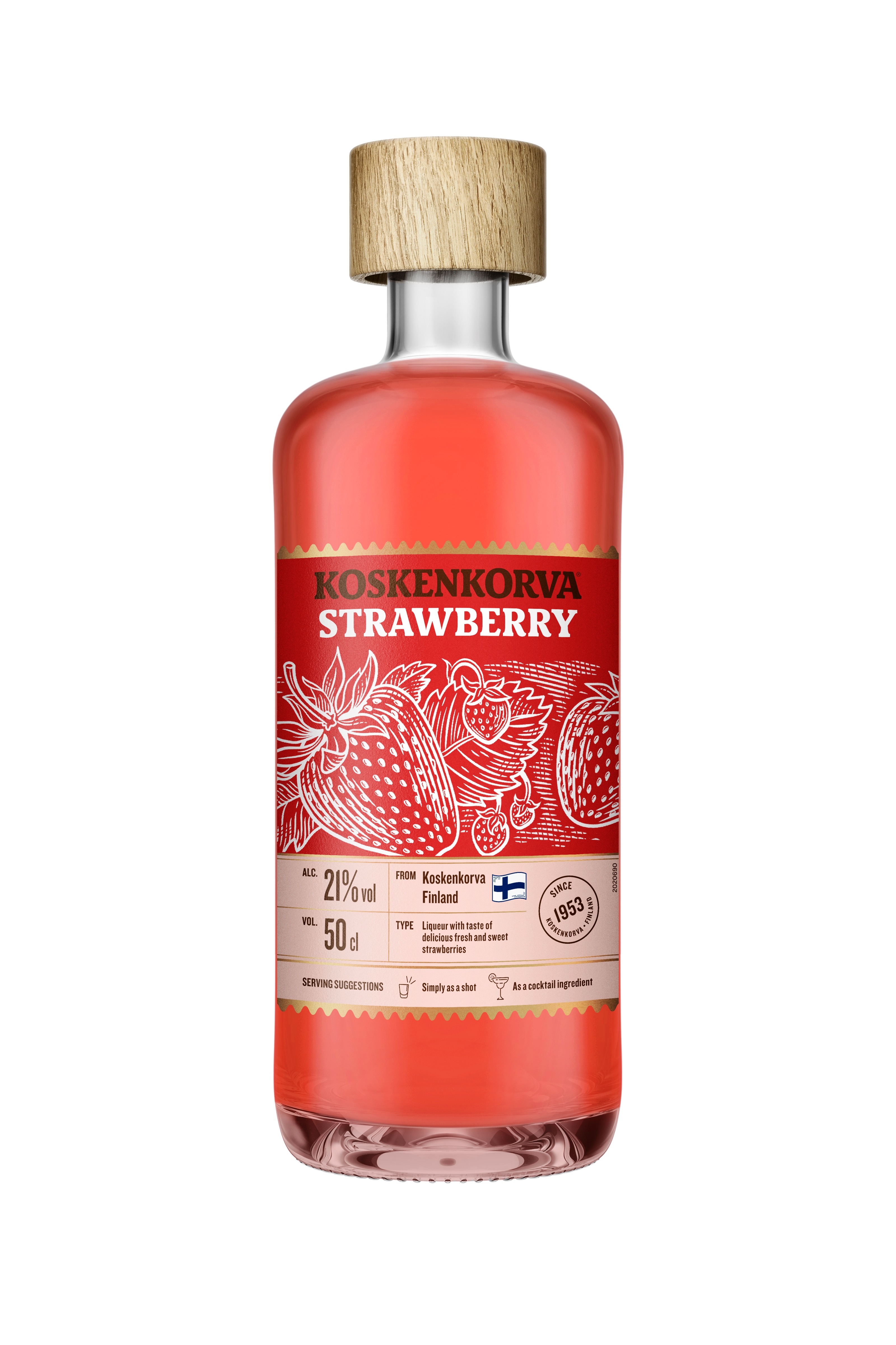 Liķieris Koskenkorva Strawberry 21% 0.5l