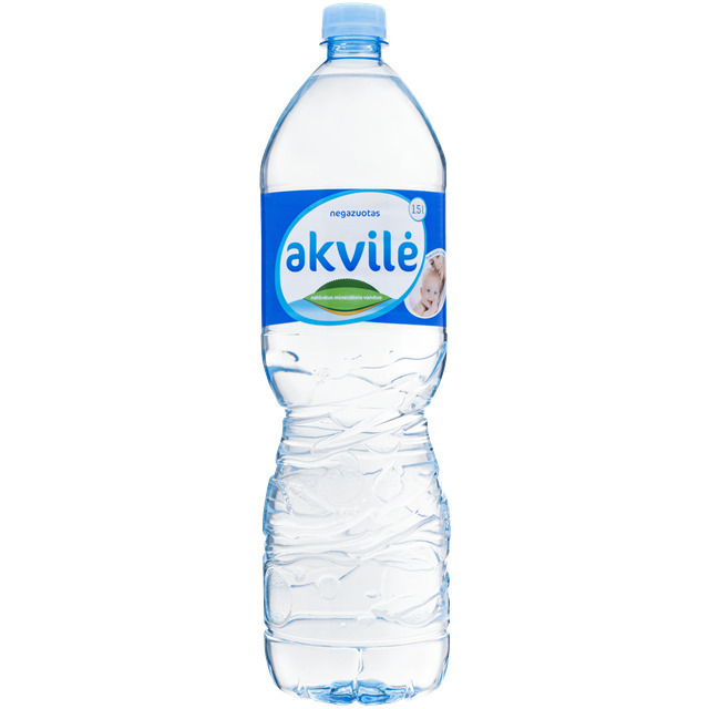 Minerālūdens naturāls negāzēts 1.5l, Akvile