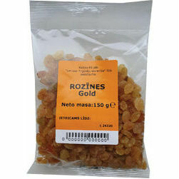 Rozīnes Zelta 150g, LaTS