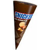Saldējums vafeļu konusā 110ml/ 70g, Snickers