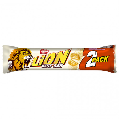 Šokolādes batoniņš Lion White 2 pack 60g, Nestle