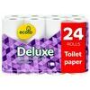 Tualetes papīrs Deluxe 3 slāņu, balts 24ruļļi, Ecolo