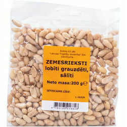 Zemesrieksti lobīti, grauzdēti, sālīti 200g, LaTS